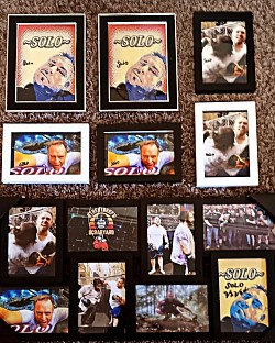 There's a very large selection of signed framed solo pictures avalible at diffrent cost.this is your personal piece of a moment frozen in time! (NOT ALL HAVE DUPLICATES) SOME ARE LIMITED TIME OFFER!!! SO MAKE SURE TO ORDER TODAY!!